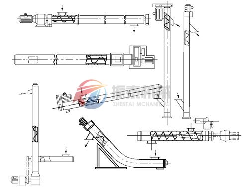 無(wú)軸螺旋輸送機(jī)結(jié)構(gòu)圖